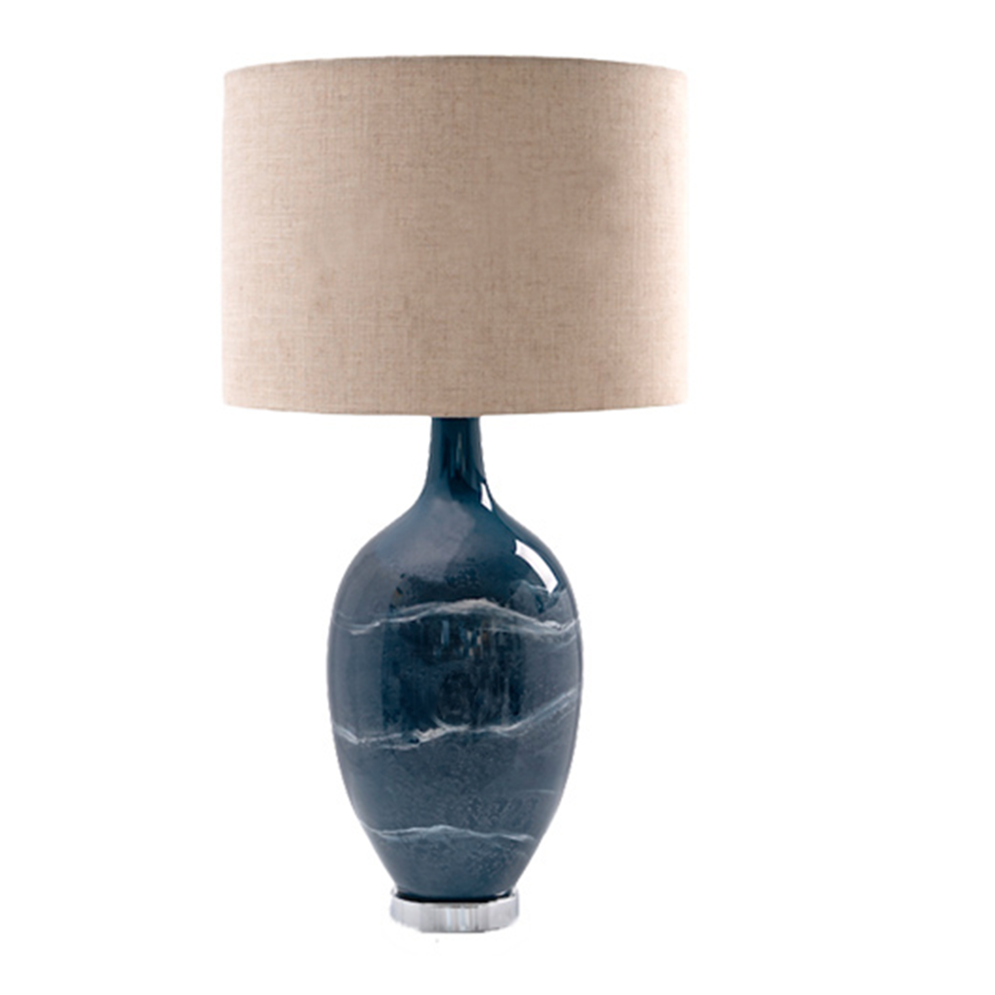 Hand-painted lacquer table lamp abstract design | Sourcing Vietnam